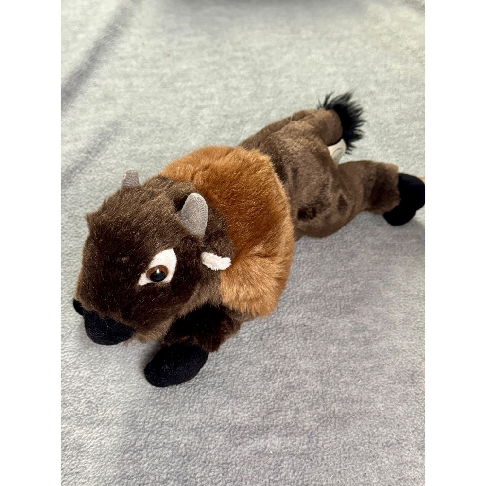 SOS Save Our Space American Bison Buffalo Plush Stuffed Animal Leosco 12 inch